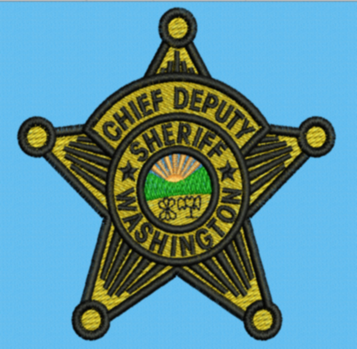 Custom embroidered Chief Deputy logo